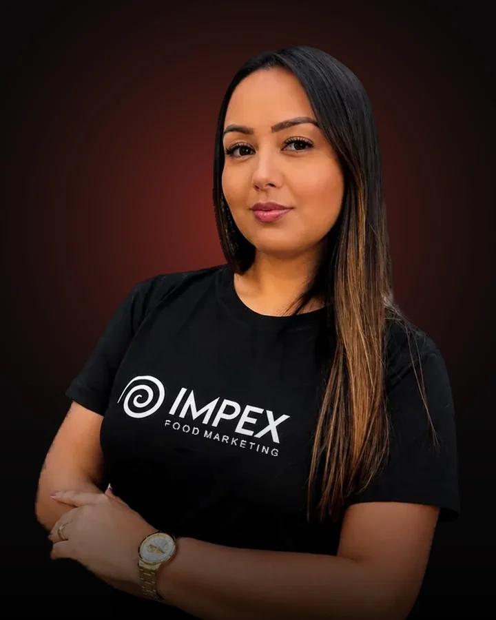 Rafaele, diretora de conteúdo e criadora gastronômica da IMPEX